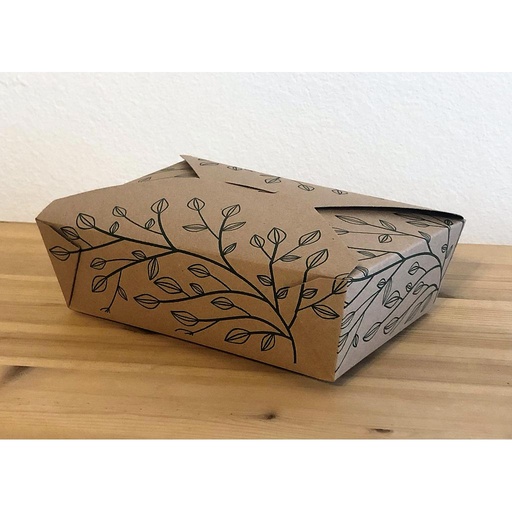 [004139-03] *SPECIAL ORDER ITEM* Fold-To-Go Container Eco-Box #3, Size: 8"x5.75"x2.5", Color: Kraft, Compostable, 200/cs *ESTIMATED DELIVERY 4 to 6 WEEKS* (NOT RETURNABLE)