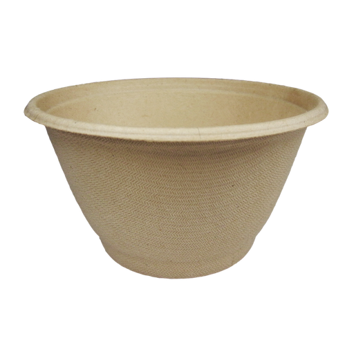 [004145-01] *SPECIAL ORDER ITEM* 6 oz Fiber Round Bowl, Material: Unbleached plant fiber, Color: Natural, Certified Compostable, 1000/cs *ESTIMATED DELIVERY 4 TO 8 WEEKS* (NOT RETURNABLE)