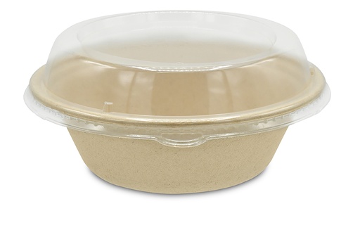 [004179-47] Dome Lid for Take-Out Container/Bowl, Fits 24 and 32 oz Bowls, 100% Recyclable, Material: 50% Recycled PETE, Color: Clear, Kosher Certified, 300/cs