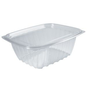 [004217-03] ClearPac Combo Pak Cont w/ Flat Lid 32 oz Clear 7 1/2 x 6 1/2 x 2 3/4 252 / cs 4 bags/ 63