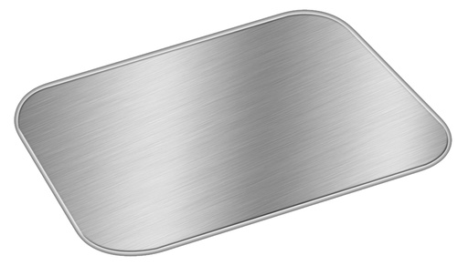 [004219-03] Foil Laminated Board Lid for 1.0 LB Oblong Aluminum Container, 1000 Lids/Cs